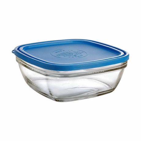 Fiambrera Hermética Duralex Freshbox Azul Cuadrada (2 L) (20 x 20 x 8 cm)