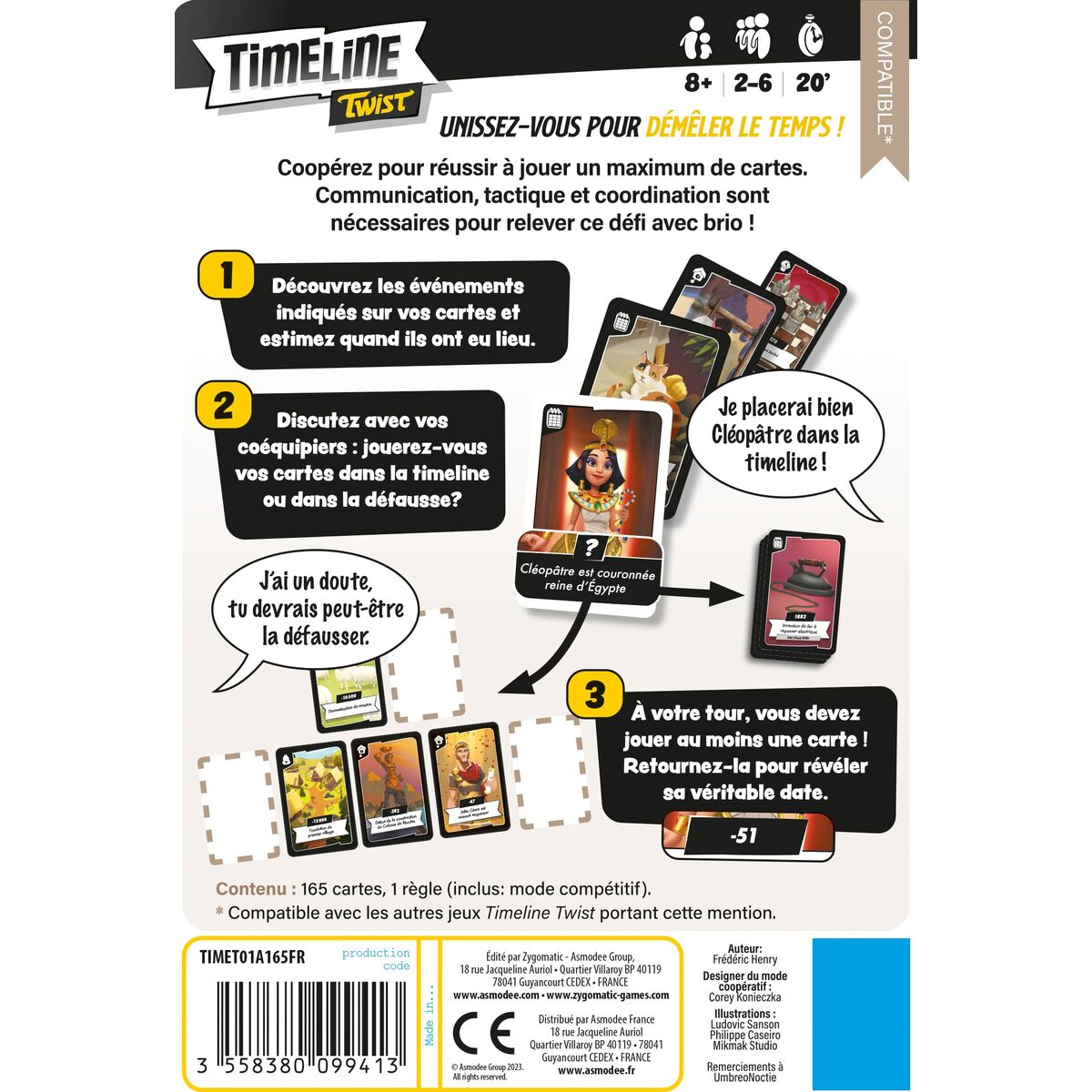 Jogo de Cartas Asmodee Timeline Twist (FR) - EcoNest