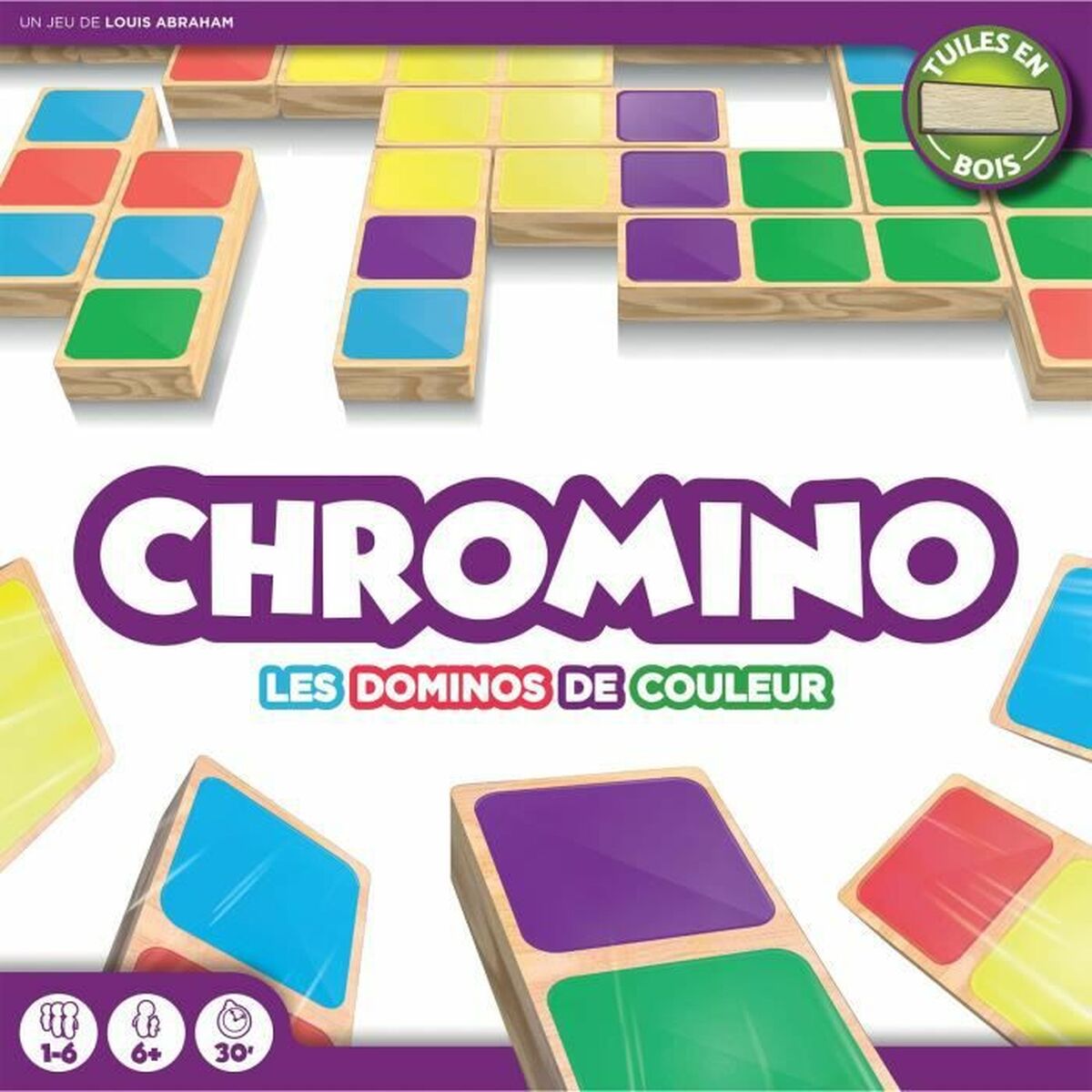 Jogo de Mesa Asmodee Chromino (FR) Multicolor - EcoNest