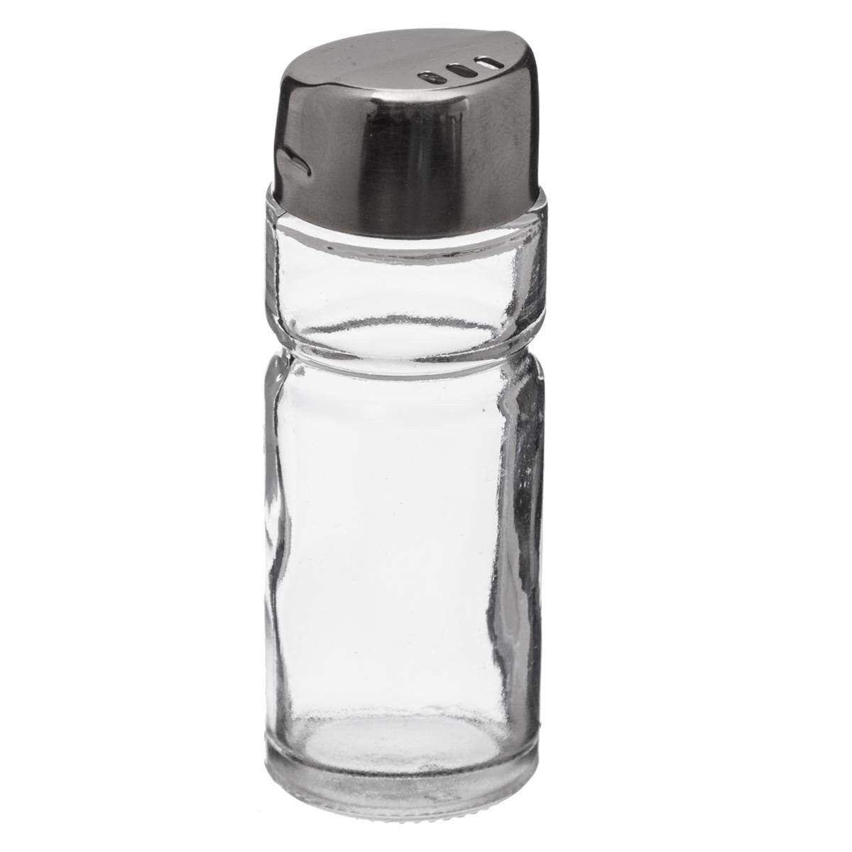 Saleiro com Tampa Secret de Gourmet Multicolor Transparente Vidro Aço inoxidável - EcoNest