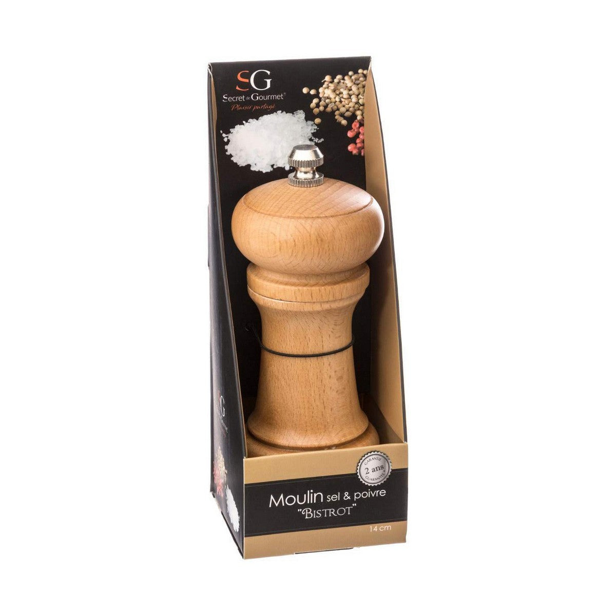 Moinho de Pimenta e Sal 2 em 1 Secret de Gourmet - EcoNest