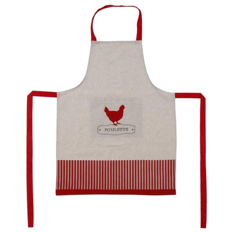 Avental com Bolso Atmosphera Poulette Bege Algodão 60 x 80 cm - EcoNest
