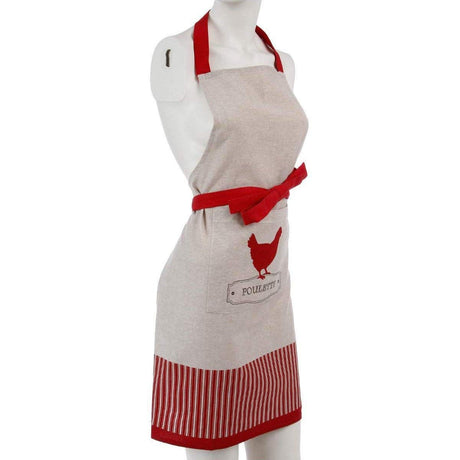Avental com Bolso Atmosphera Poulette Bege Algodão 60 x 80 cm - EcoNest