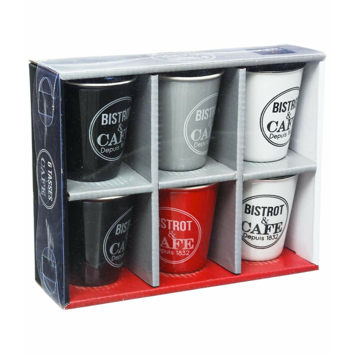 Conjunto de 6 Chávenas de Café 5five Bistrot (110 ml)