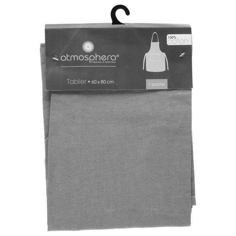 Avental com Bolso Atmosphera Algodão Cinzento claro 60 x 80 cm - EcoNest