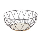 Fruteira Secret de Gourmet Baltik Prateado Preto Metal - EcoNest