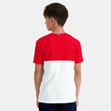 Camisola de Manga Curta Criança Le coq sportif N°2 Tricolore Branco - EcoNest