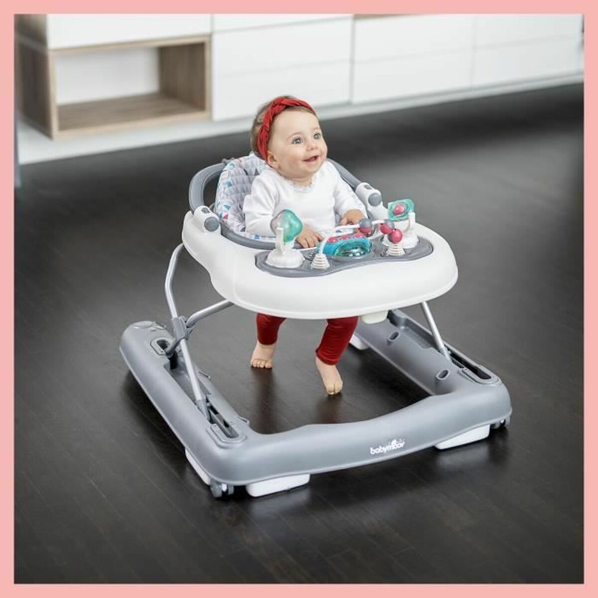 Andarilho com rodas Babymoov A040006 Infantil Branco/Cinzento - EcoNest