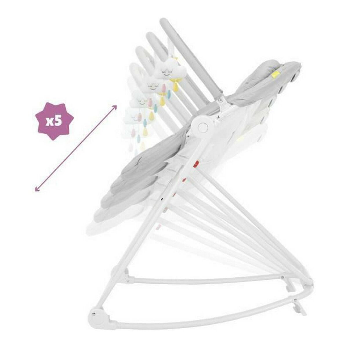 Rede para Bebé Badabulle Compact'up High Cinzento - EcoNest
