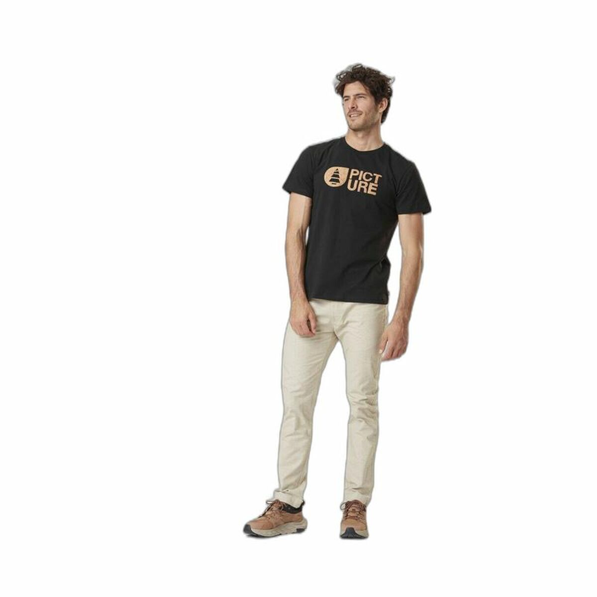 T-shirt Picture Basement Cork Preto Homem - EcoNest