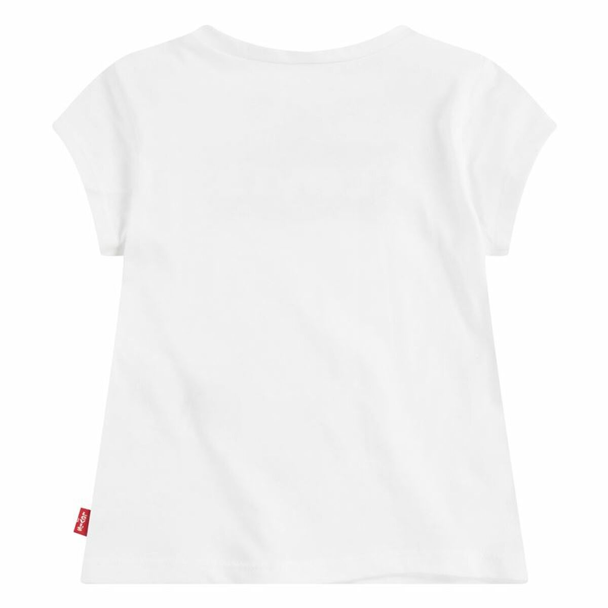 Camisola de Manga Curta Infantil Levi's Batwing Logo Branco - EcoNest