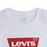 Camisola de Manga Curta Infantil Levi's Batwing Logo Branco - EcoNest