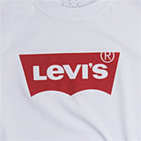 Camisola de Manga Curta Infantil Levi's Batwing Logo Branco - EcoNest