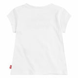 Camisola de Manga Curta Infantil Levi's Batwing Logo Branco - EcoNest