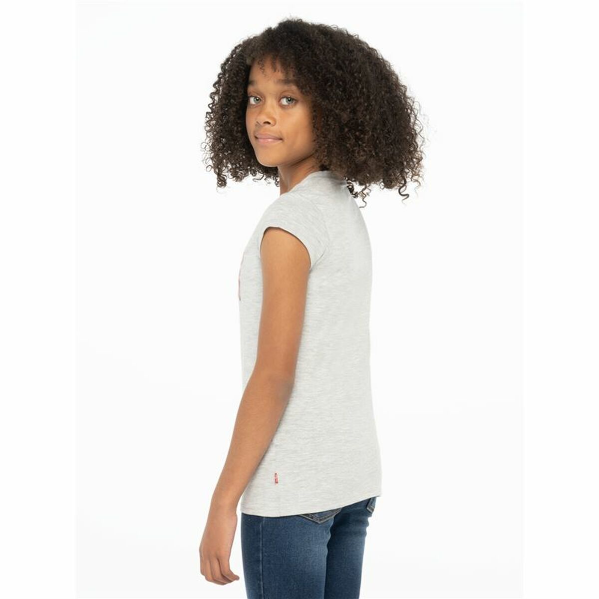 Camisola de Manga Curta Infantil Levi's Batwing Cinzento claro - EcoNest