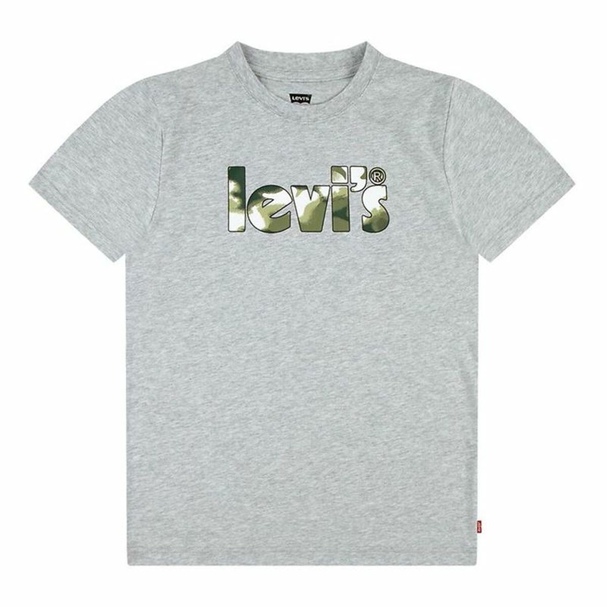 T-shirt Levi's Camo Poster Logo Gray Cinzento - EcoNest