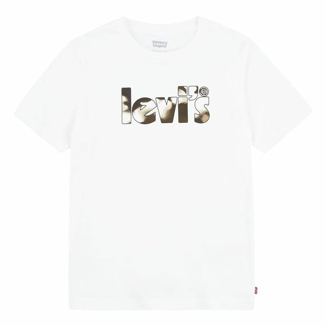 T-shirt Levi's Camo Poster Logo Bright 60732 Branco - EcoNest