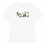 T-shirt Levi's Camo Poster Logo Bright Branco - EcoNest