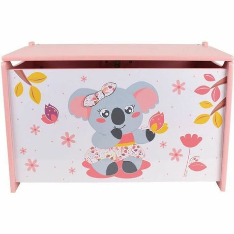 Baú Fun House CALLY MIMI KOALA Cor de Rosa Madeira 40 x 58 x 36 cm - EcoNest