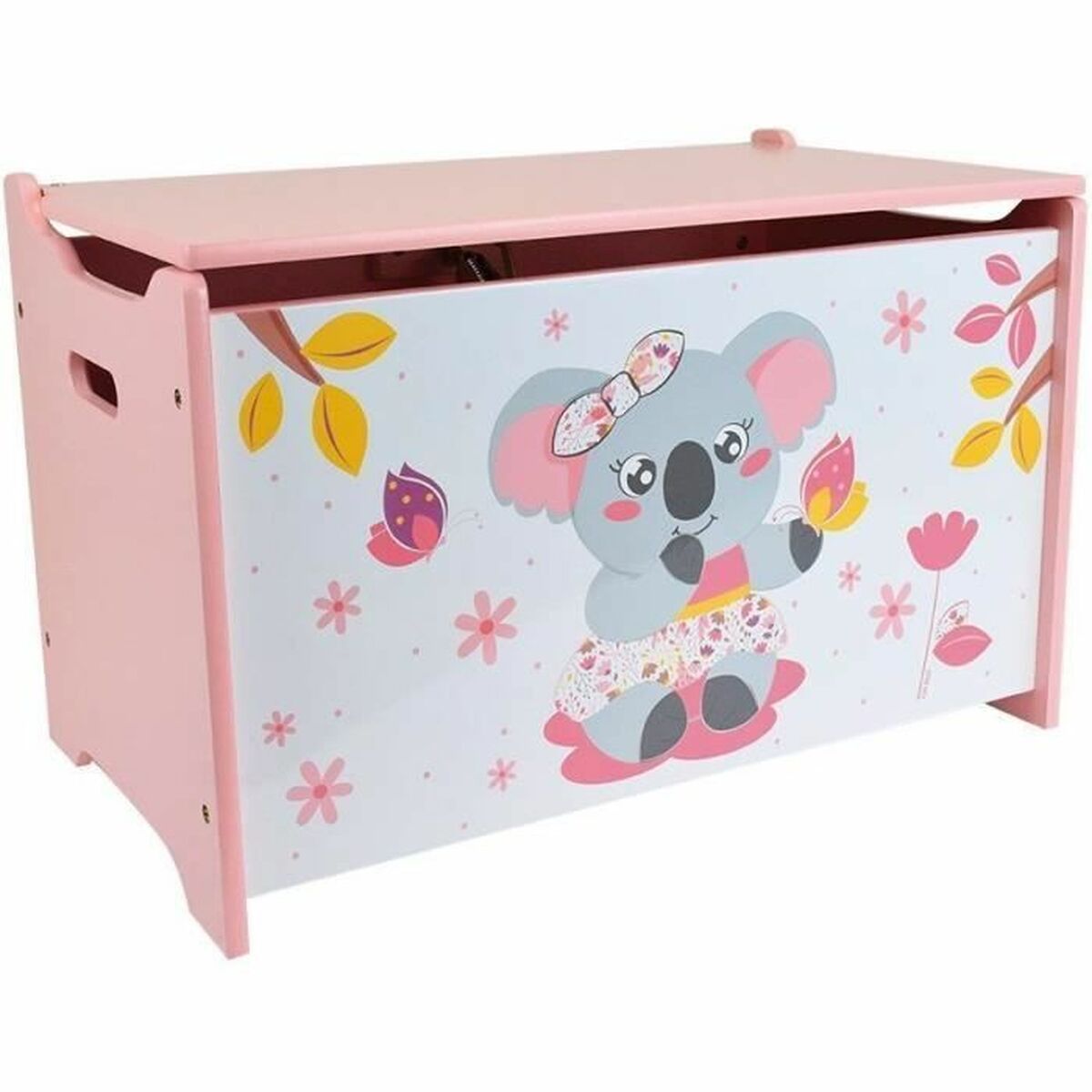 Baú Fun House CALLY MIMI KOALA Cor de Rosa Madeira 40 x 58 x 36 cm - EcoNest