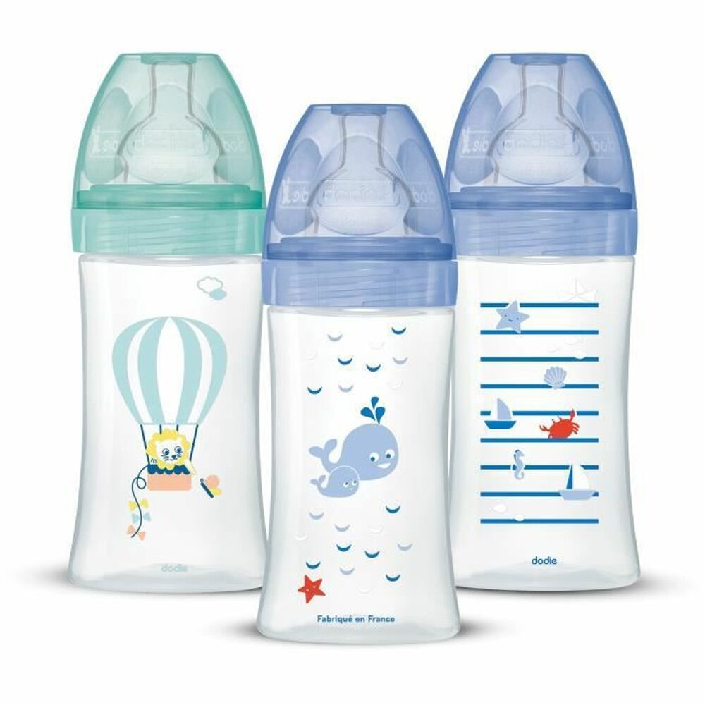 Conjunto de biberões Dodie 3 uds (270 ml) - EcoNest