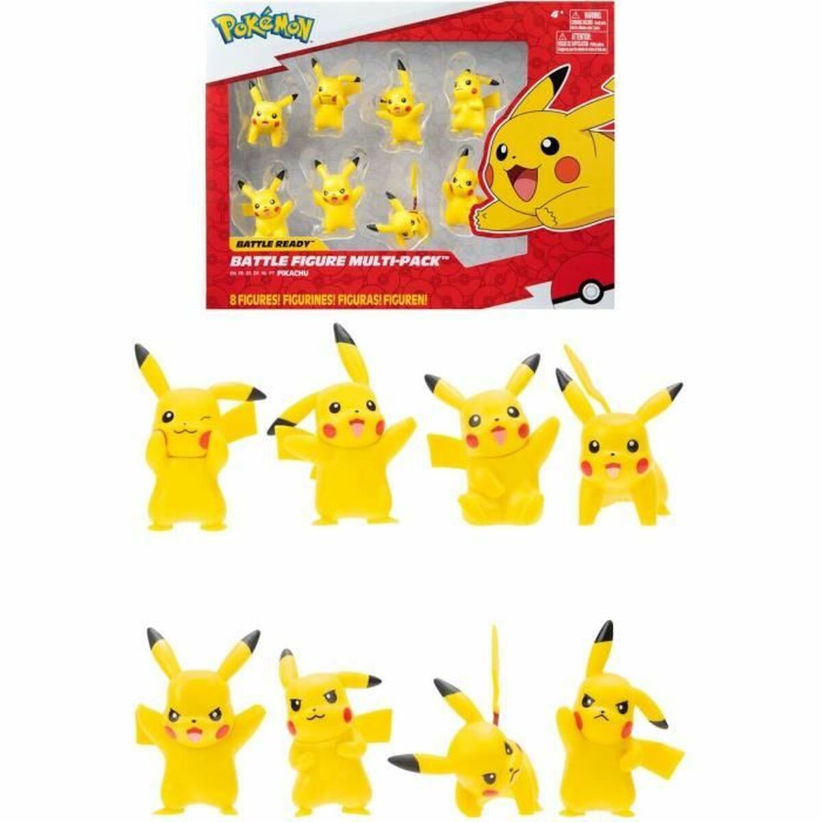 Conjunto de Figuras Pokémon Battle Ready! Pikachu - EcoNest