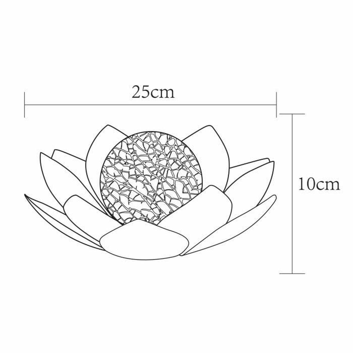 Lâmpada solar Galix Waterlily 25 cm - EcoNest