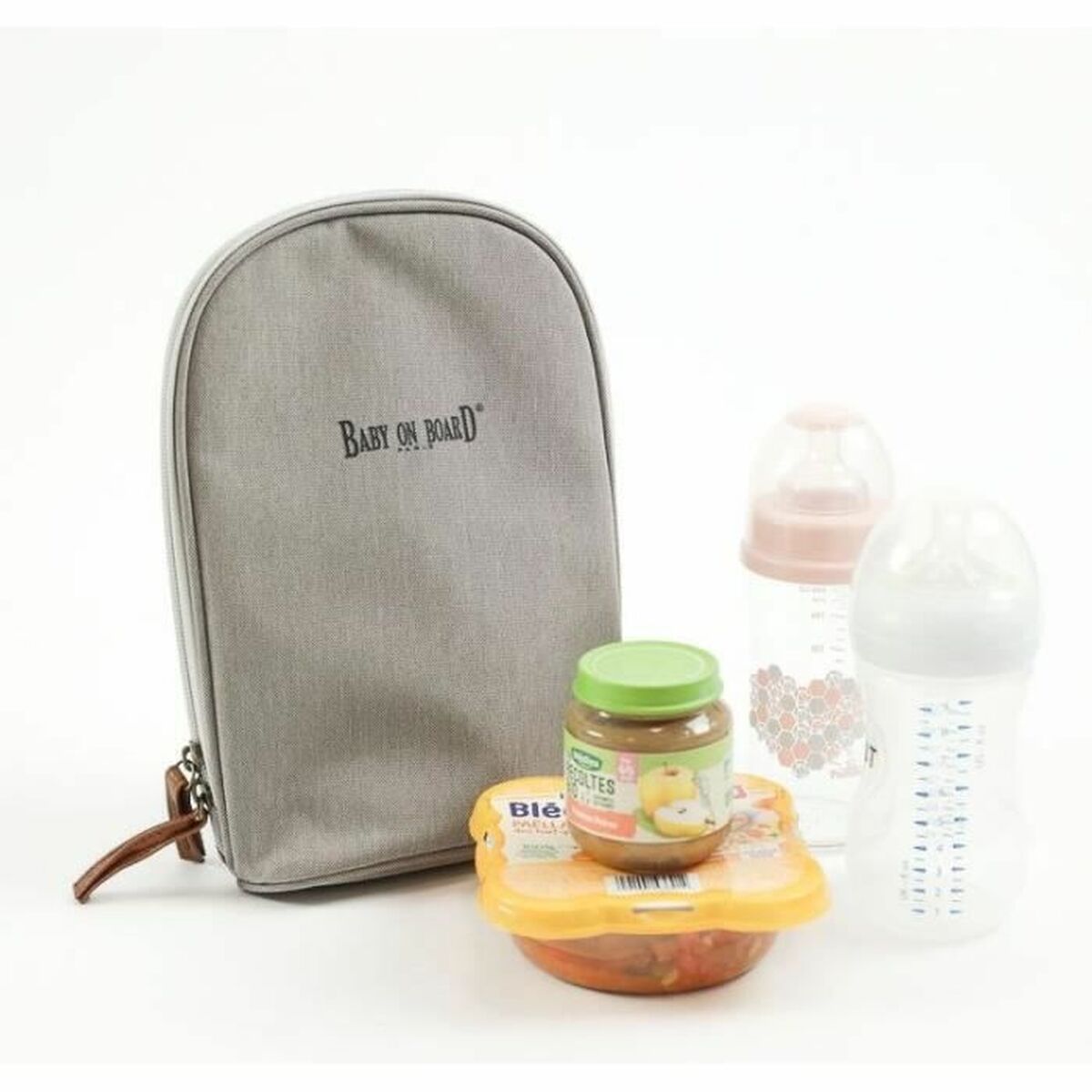 Bolsa para Troca de Fraldas Baby on Board Titou Greige - EcoNest