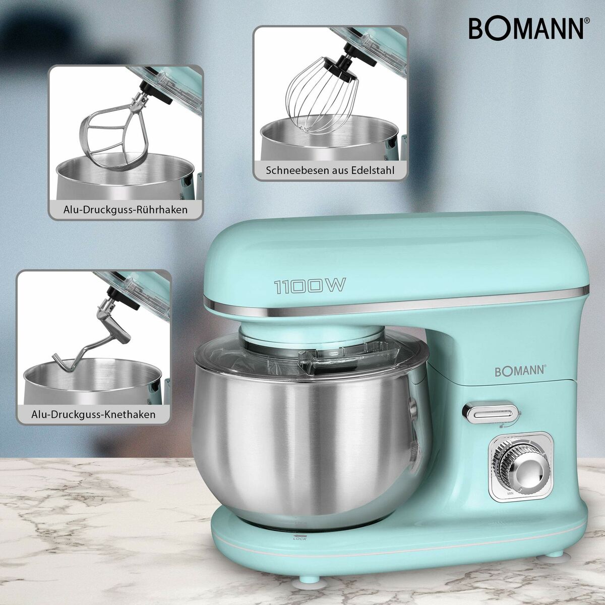 Robot de Cozinha Bomann KM 6030 CB 1100 W - EcoNest