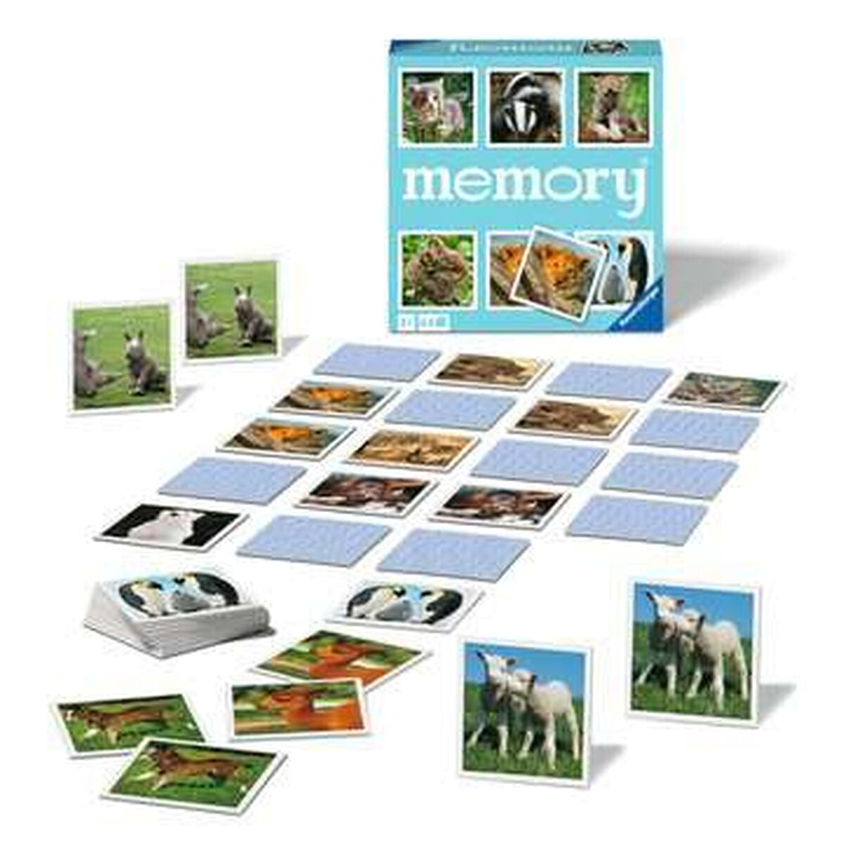 Jogo Educativo Ravensburger Grand Memory - Theme: Small animals Multicolor - EcoNest