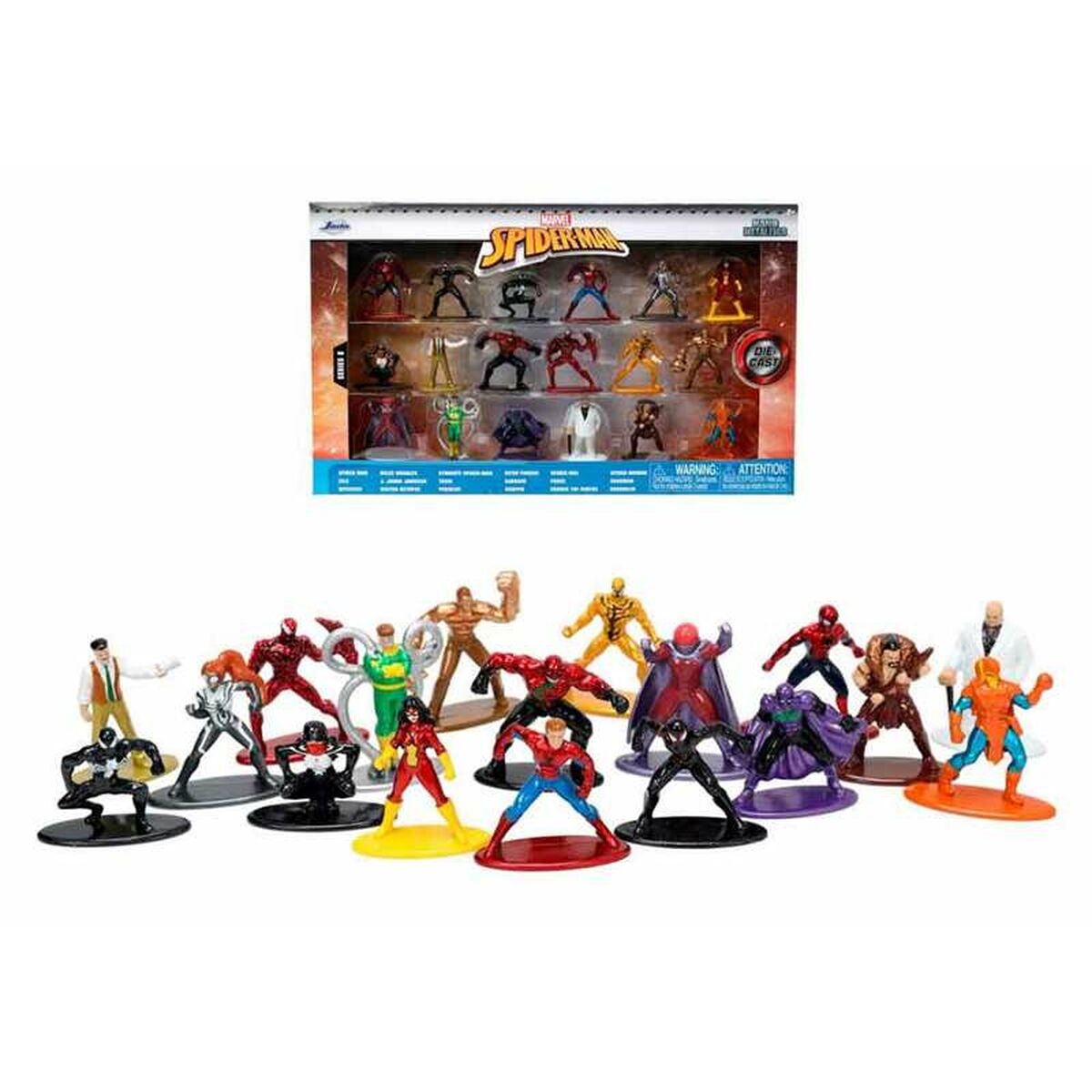 Conjunto de Figuras Spider-Man 4 cm 18 Peças - EcoNest