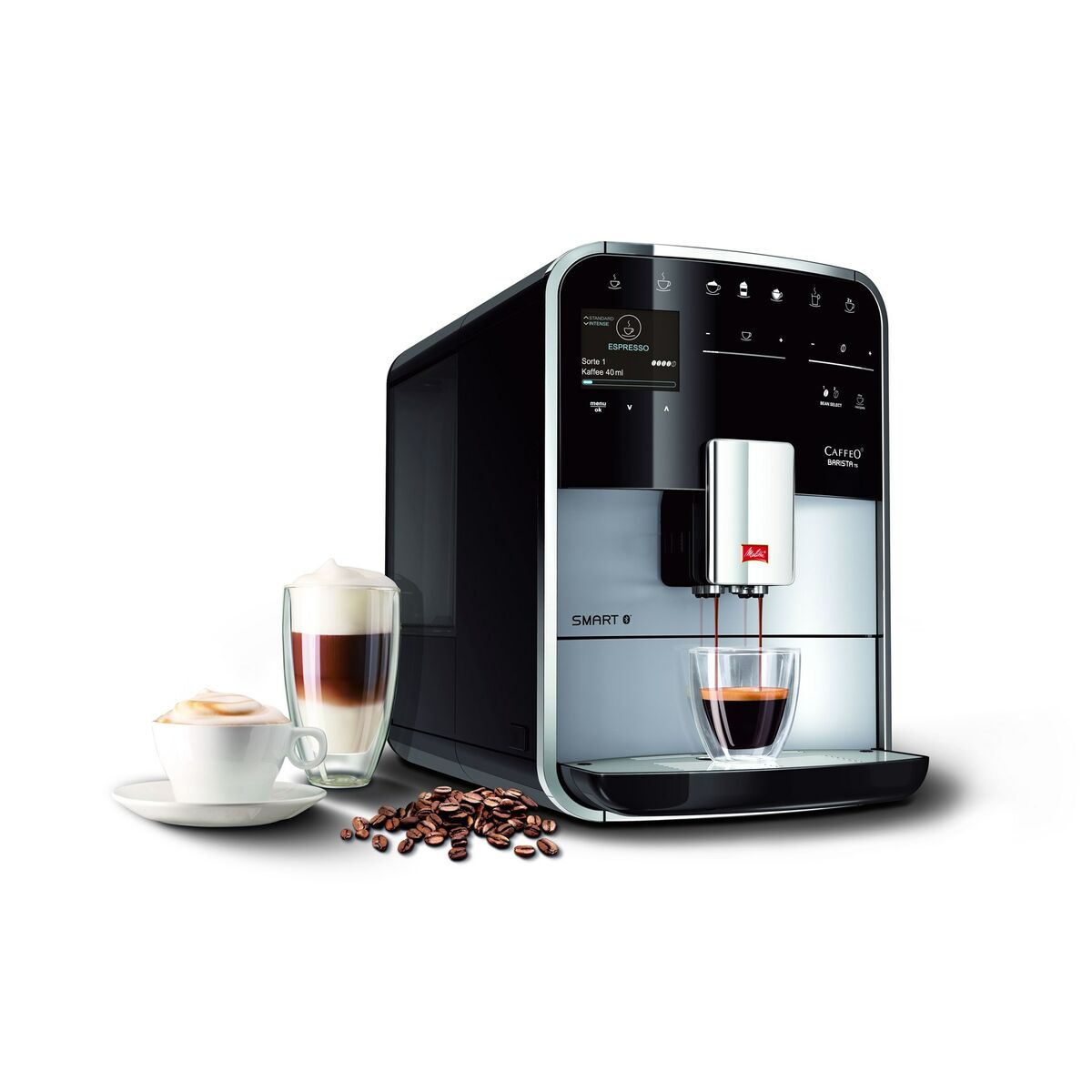 Cafeteira Superautomática Melitta Barista Smart TS Preto Prateado 1450 W 15 bar 1,8 L - EcoNest