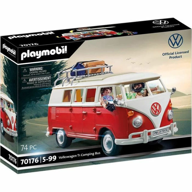 Playset de Veículos Playmobil 70176 Volkswagen T1 Bus Vermelho - EcoNest