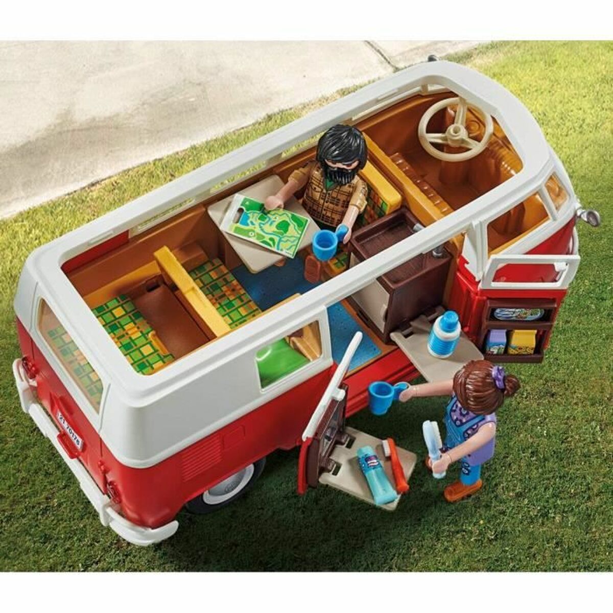 Playset de Veículos Playmobil 70176 Volkswagen T1 Bus Vermelho - EcoNest