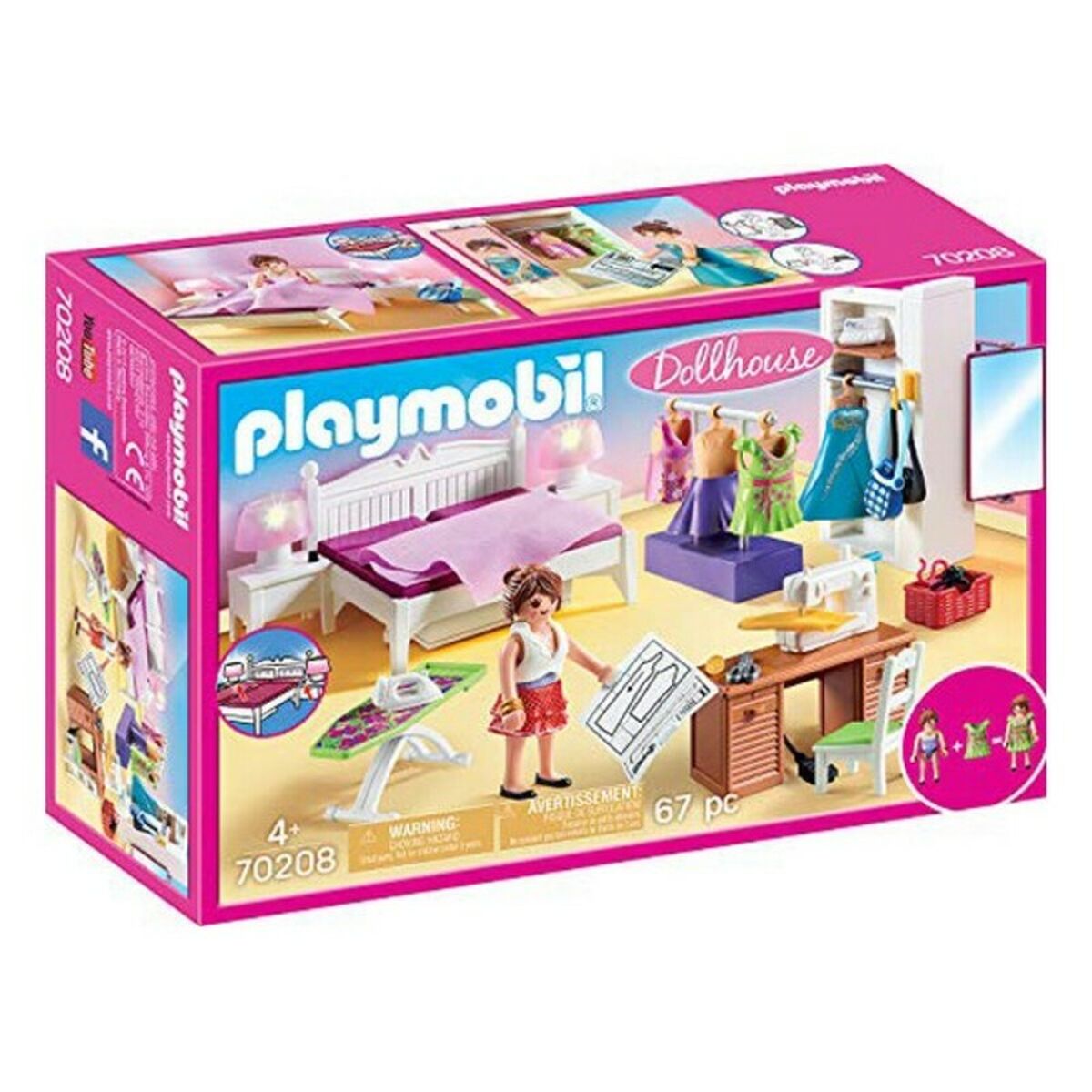 Playset Dollhouse Playmobil 70208 Quarto - EcoNest