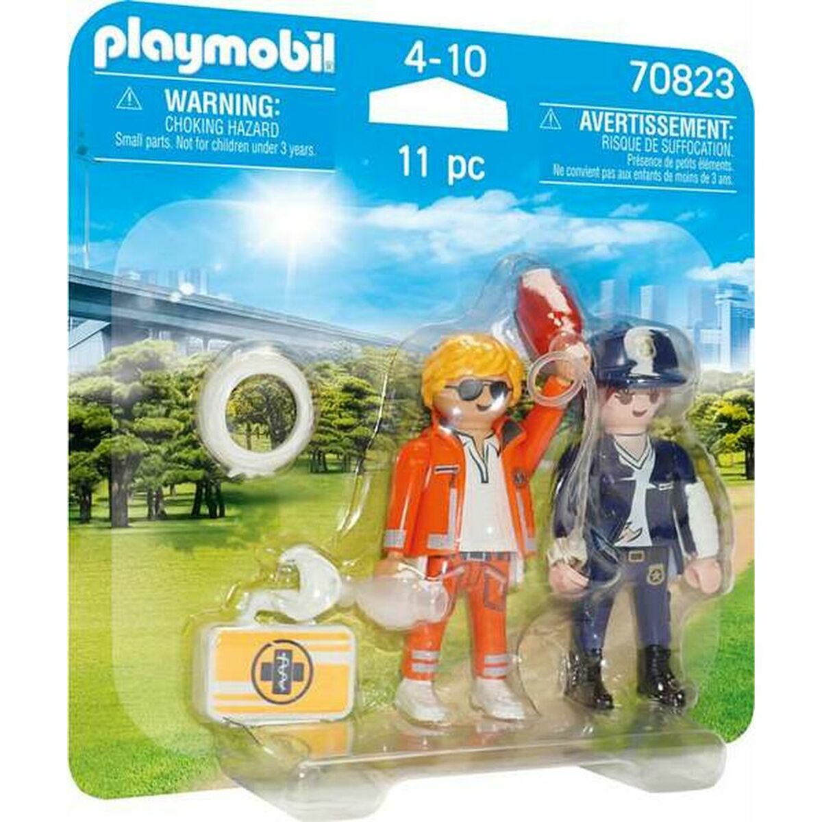 Playset Playmobil 70823 Doctor Polícia 70823 (11 pcs) - EcoNest