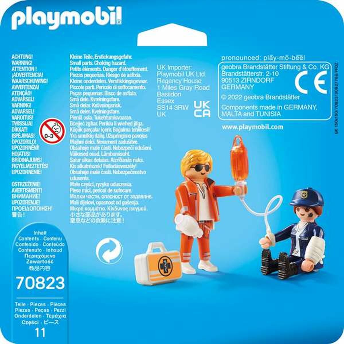 Playset Playmobil 70823 Doctor Polícia 70823 (11 pcs) - EcoNest