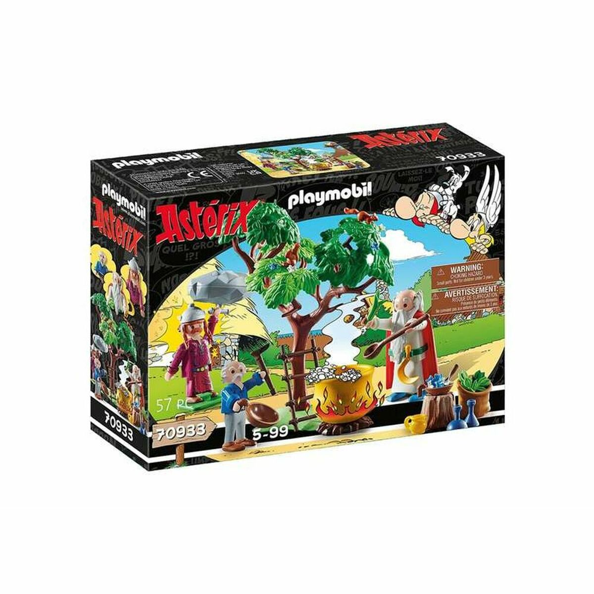 Playset Playmobil Getafix with the cauldron of Magic Potion Astérix 70933 57 Peças - EcoNest