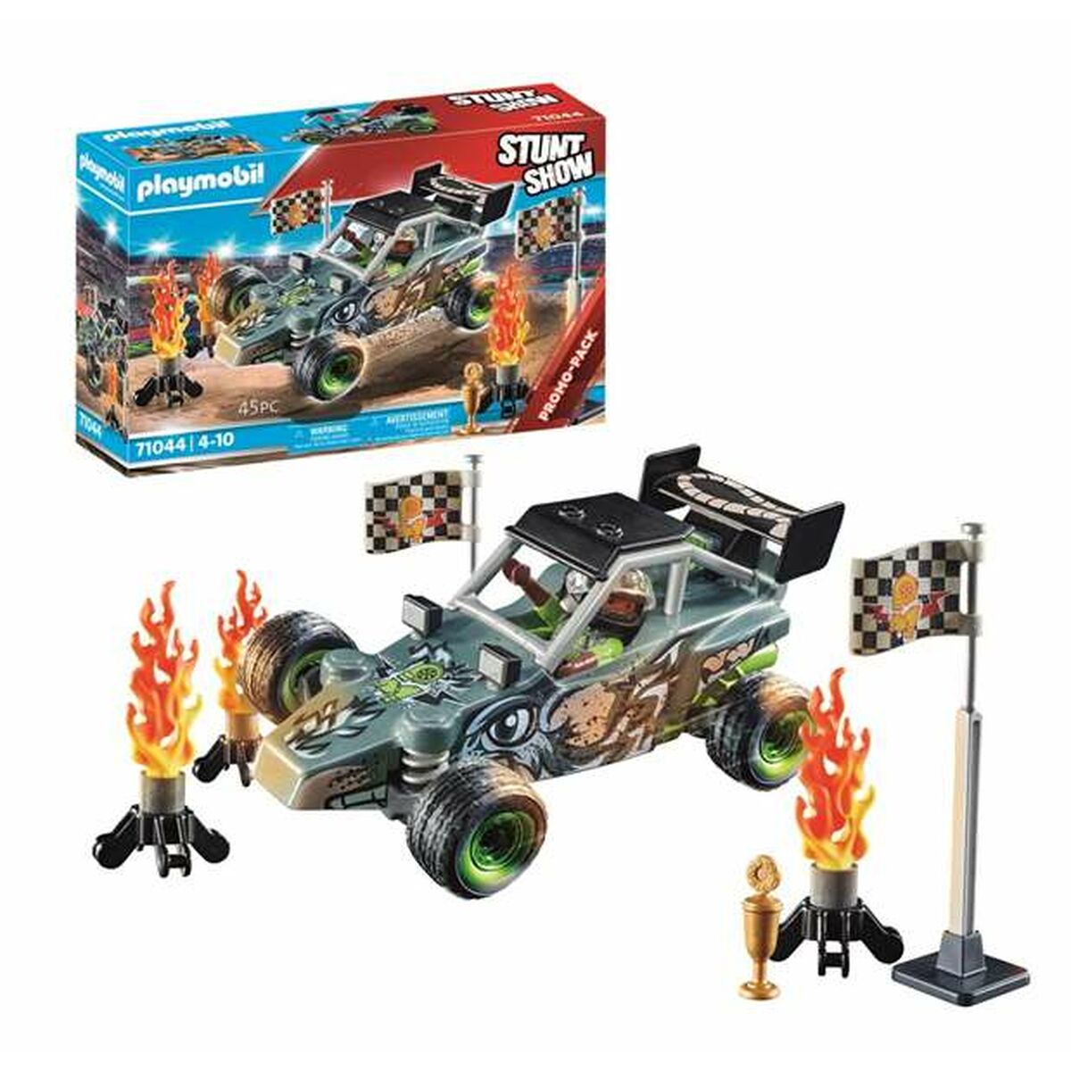 Playset Playmobil Stuntshow Racer 45 Peças - EcoNest