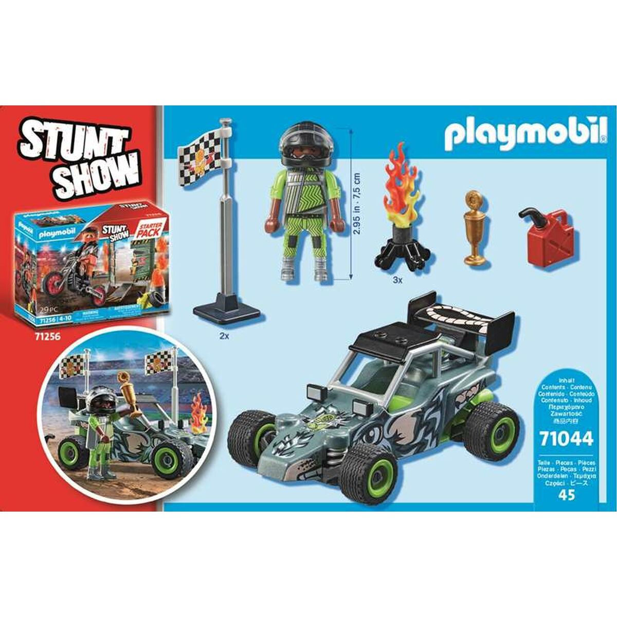 Playset Playmobil Stuntshow Racer 45 Peças - EcoNest