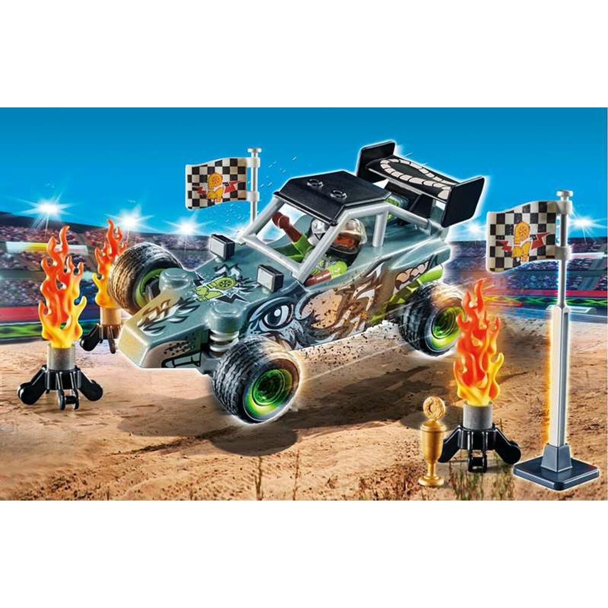 Playset Playmobil Stuntshow Racer 45 Peças - EcoNest