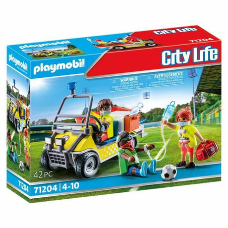 Playset de Veículos Playmobil 71204 Futebolista 42 Peças - EcoNest