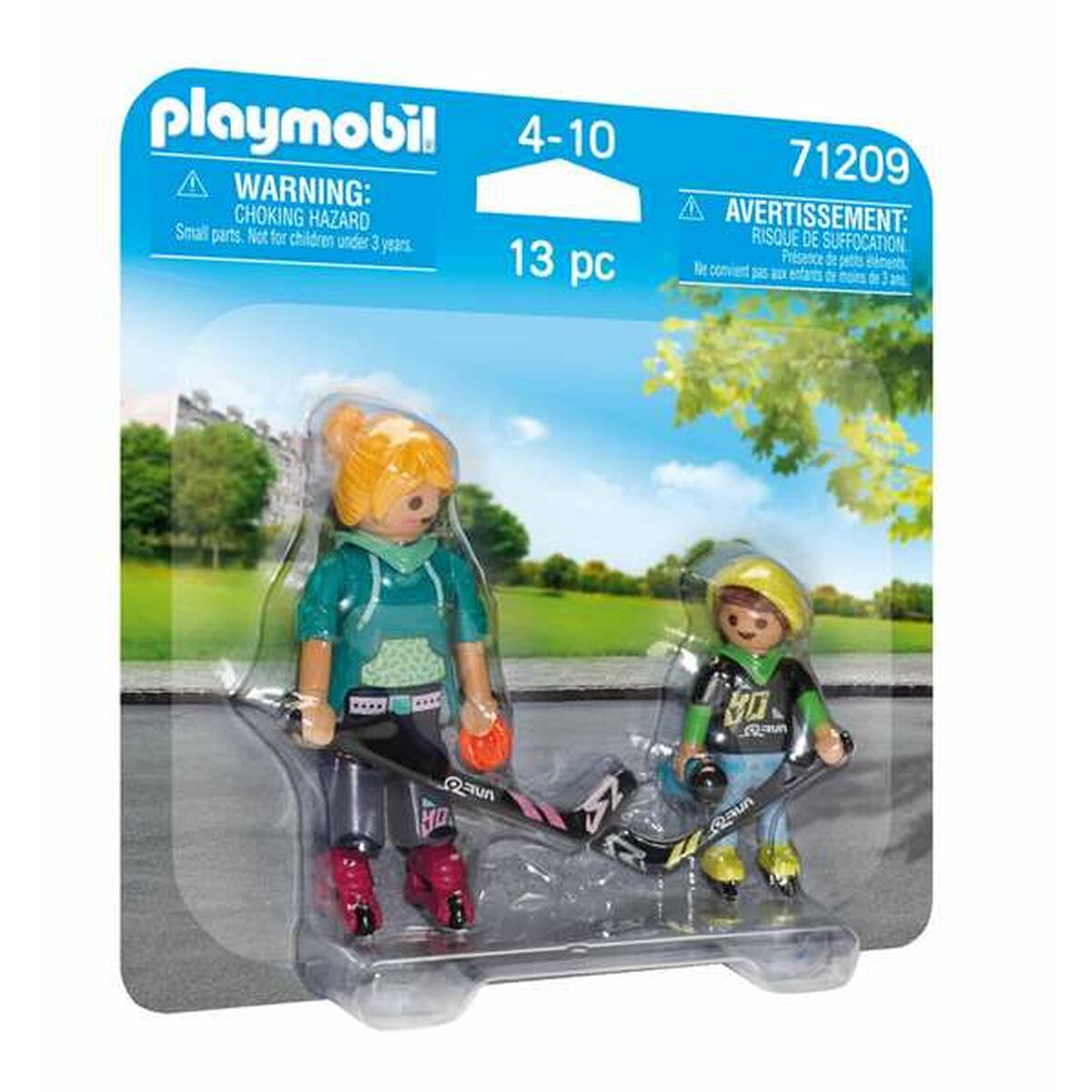 Playset Playmobil 71209 13 Peças Jogador de hóquei Duo - EcoNest