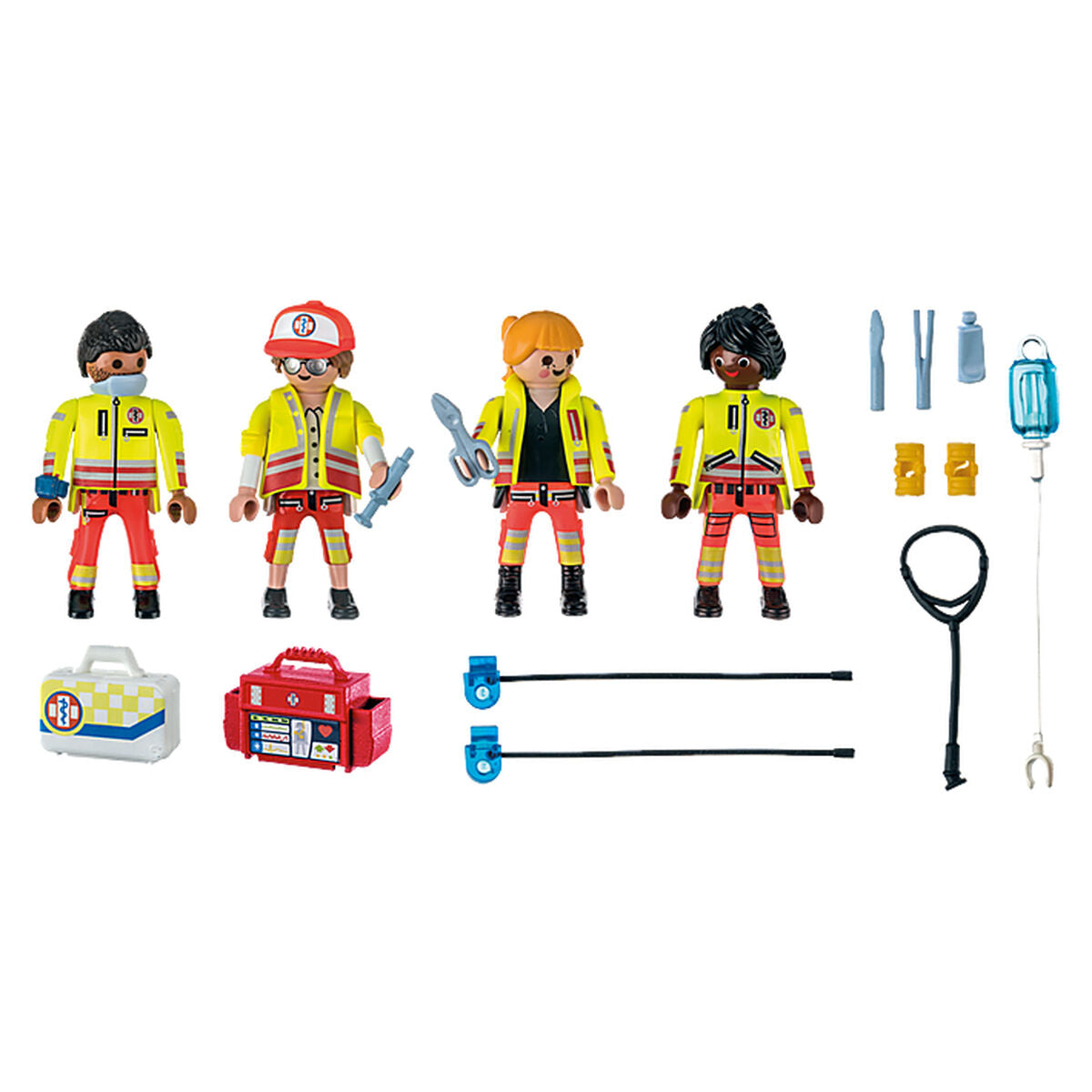 Playset Playmobil 71244 City Life Rescue Team 25 Peças - EcoNest