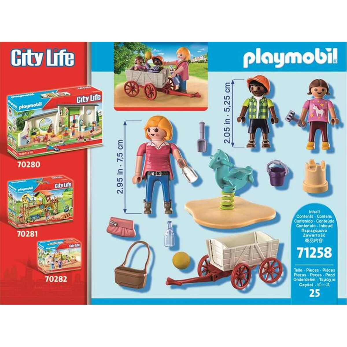 Playset Playmobil 71258 City Life 25 Peças - EcoNest