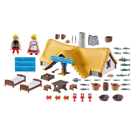 Playset Playmobil Astérix: Ordralfabetix Hut 71266 73 Peças - EcoNest