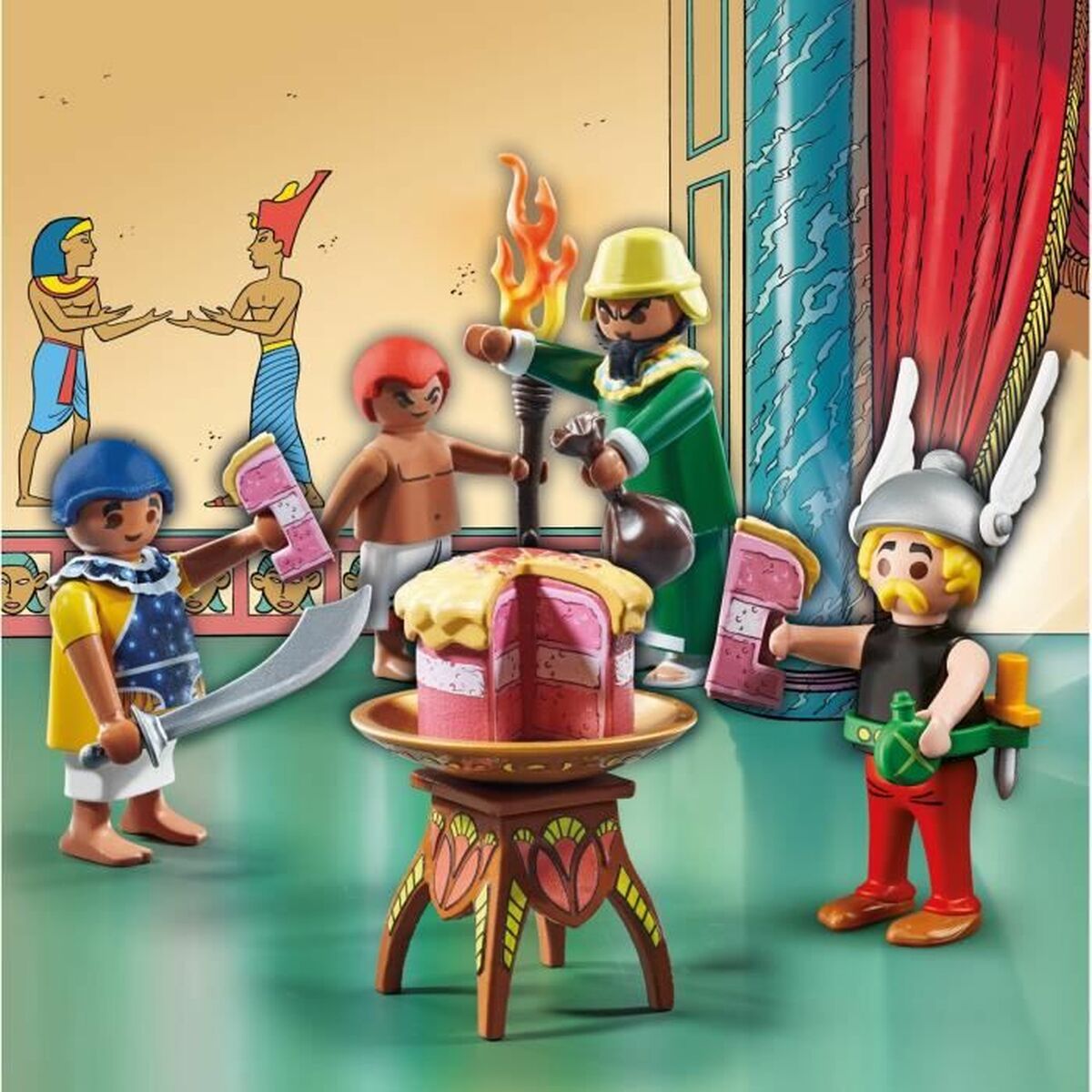 Playset Playmobil Asterix: Amonbofis and the poisoned cake 71268 24 Peças - EcoNest