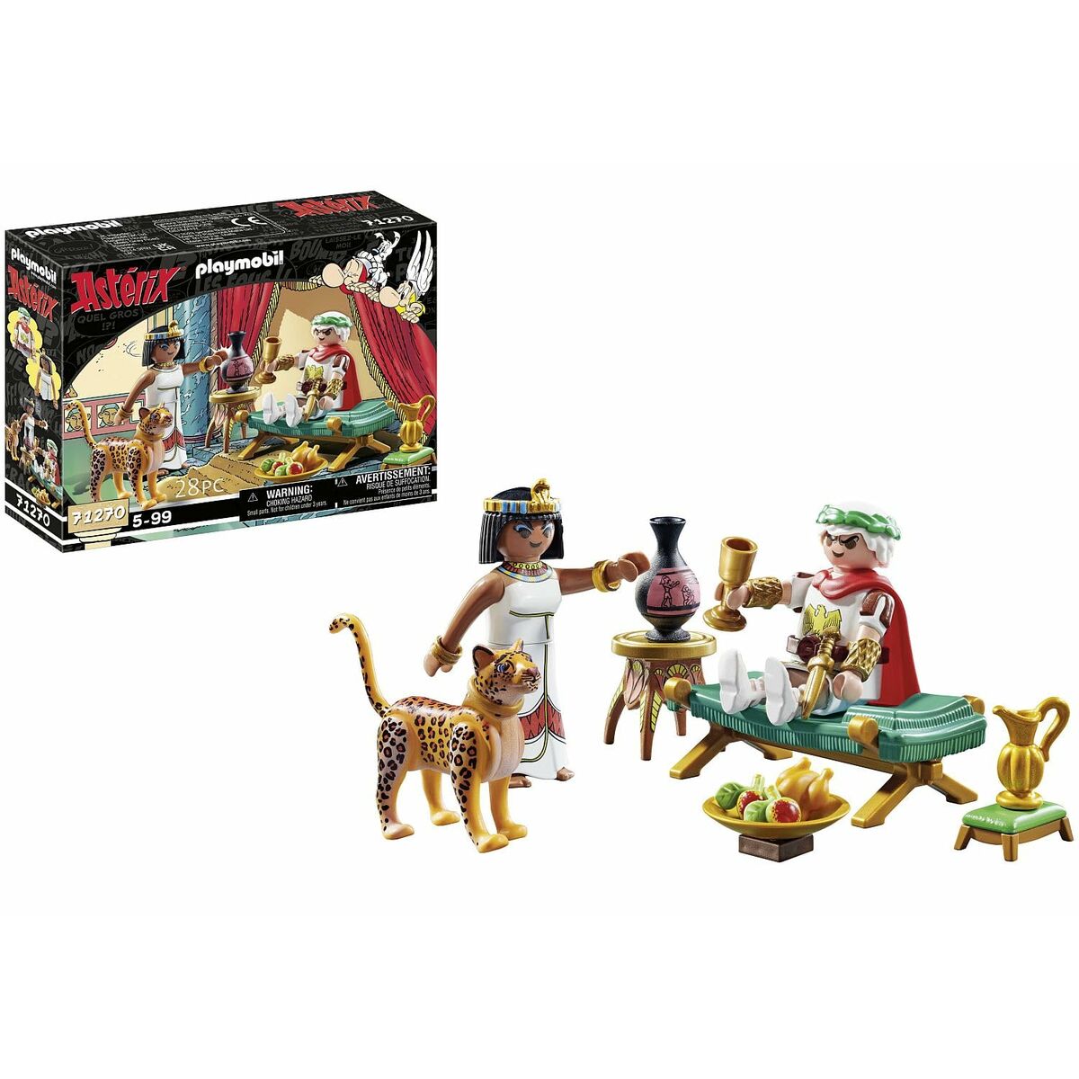 Playset Playmobil 71270 - Asterix: César and Cleopatra 28 Peças - EcoNest