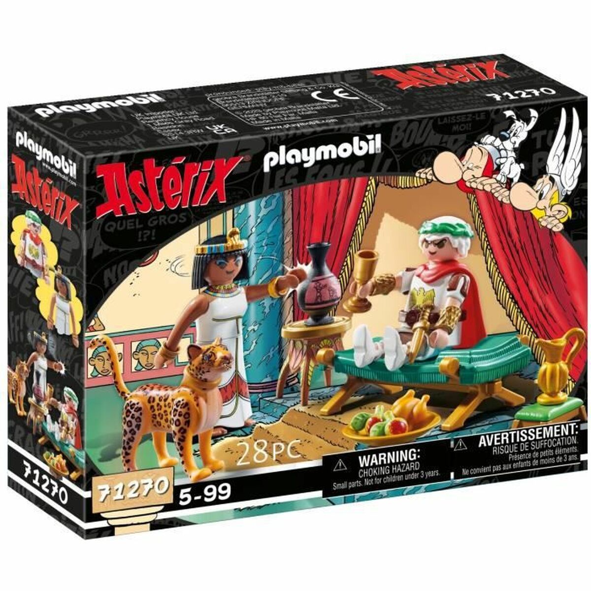 Playset Playmobil 71270 - Asterix: César and Cleopatra 28 Peças - EcoNest