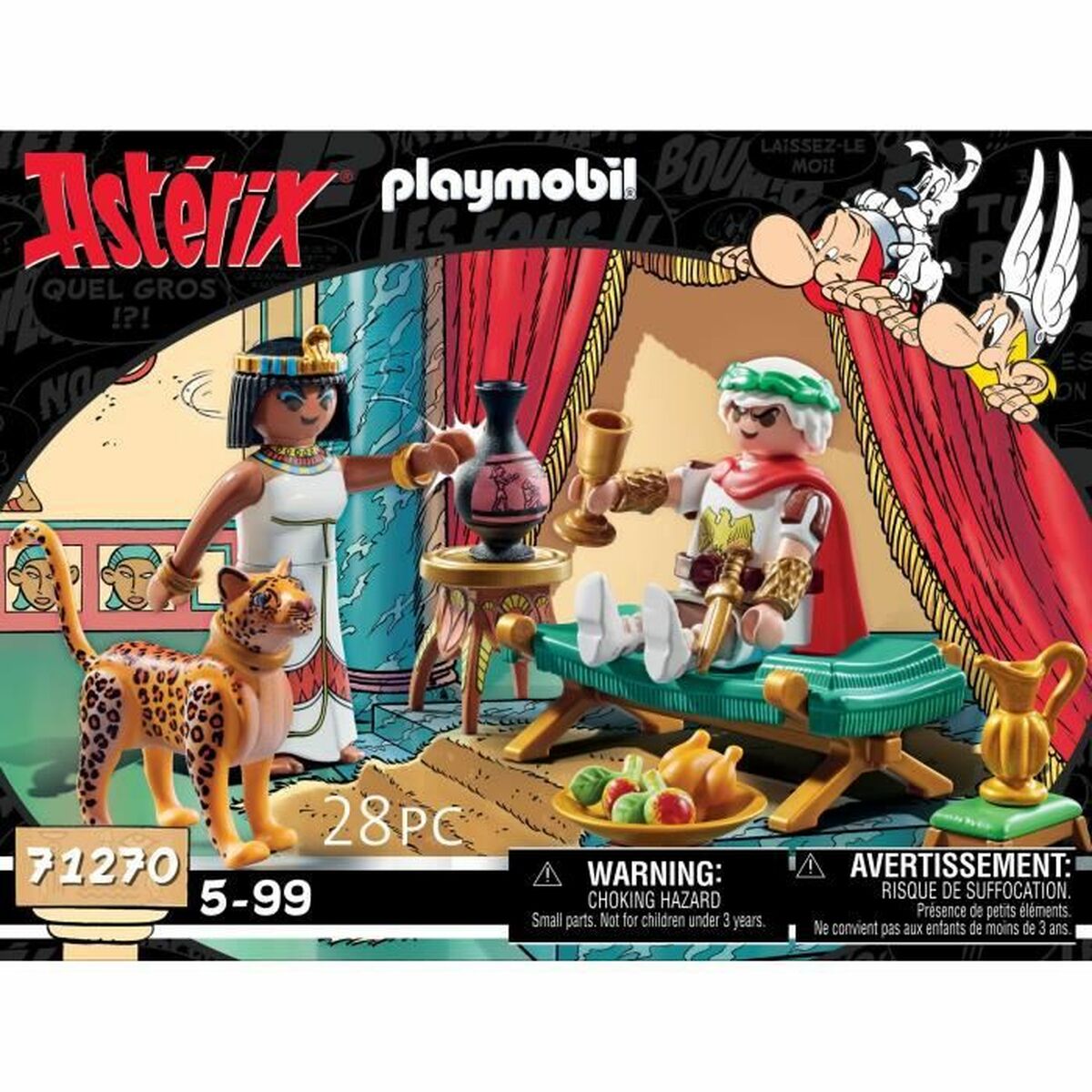 Playset Playmobil 71270 - Asterix: César and Cleopatra 28 Peças - EcoNest